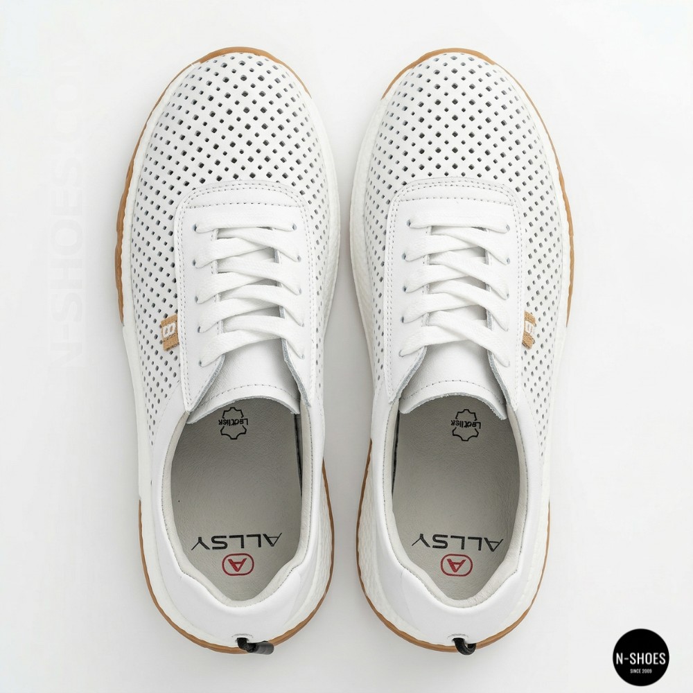 Жіночі модні кросівки з перфорацією Allsy 213146 5790-1 white 6224