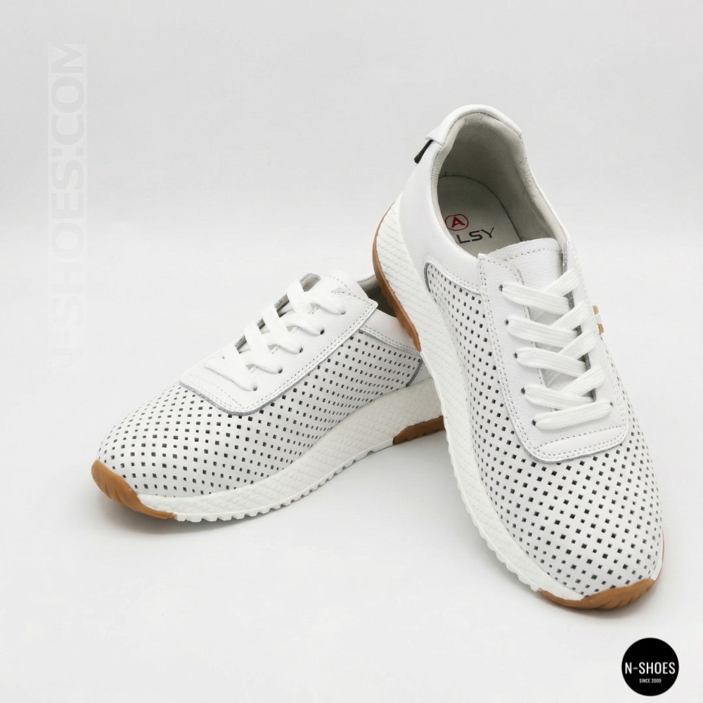 Жіночі модні кросівки з перфорацією Allsy 213146 5790-1 white 6224