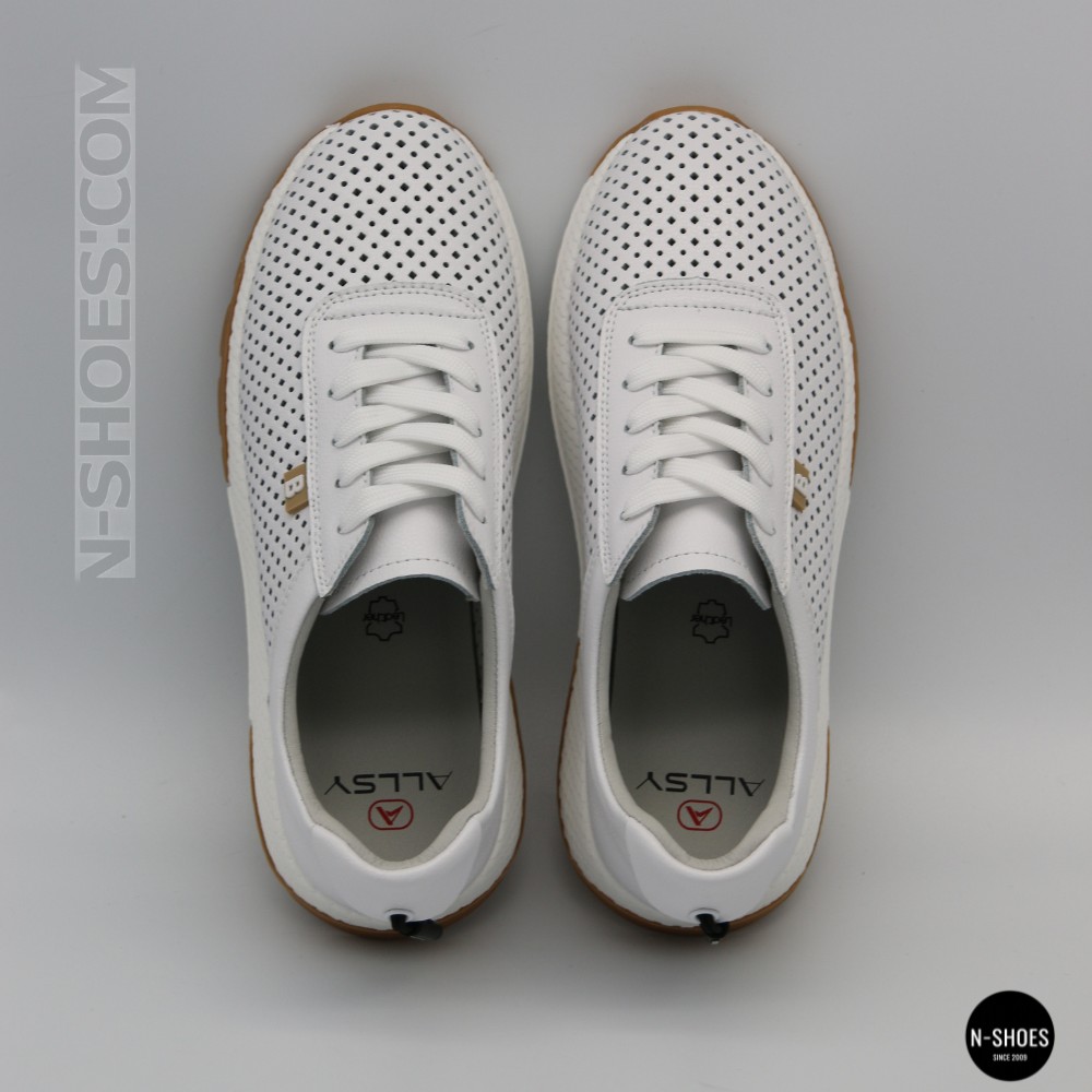 Жіночі модні кросівки з перфорацією Allsy 213146 5790-1 white 6224