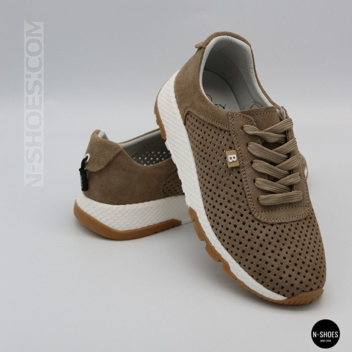 Женские бежевые кроссовки с перфорацией Allsy 208179 5790-10 Lonza 212458 camel 6225