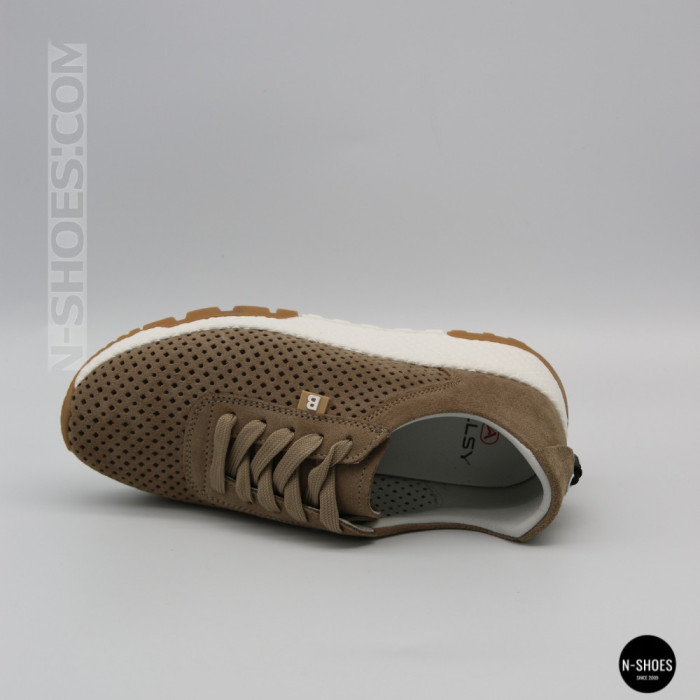 Женские бежевые кроссовки с перфорацией Allsy 208179 5790-10 Lonza 212458 camel 6225
