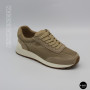 Жіночі бежеві кросівки з перфорацією Allsy 207926 723-3766-3 beige 6226 в стилі Brunello Cucinelli