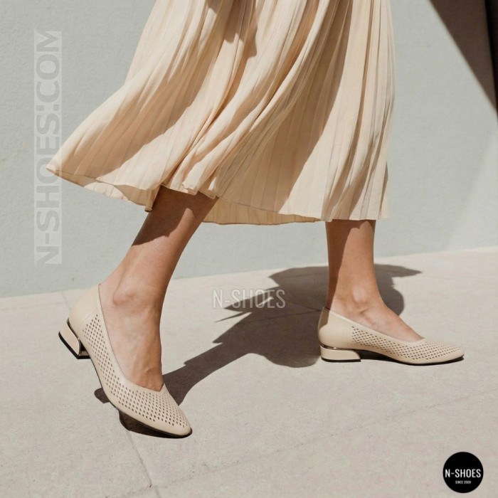 Elegant Low Heel Leather Shoes Lonza 207767
