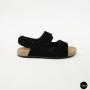 Женские замшевые босоножки Allsy 207290 Lonza NY 207291 Floral Black 6229 на липучках
