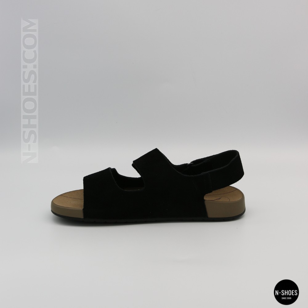 Женские замшевые босоножки Allsy 207290 Lonza NY 207291 Floral Black 6229 на липучках