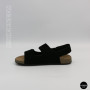 Женские замшевые босоножки Allsy 207290 Lonza NY 207291 Floral Black 6229 на липучках