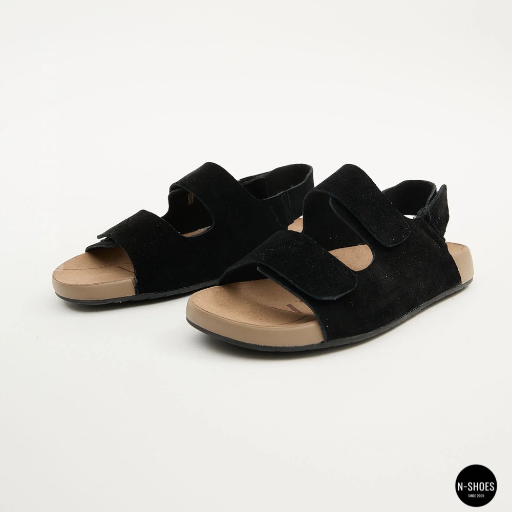 Женские замшевые босоножки Allsy 207290 Lonza NY 207291 Floral Black 6229 на липучках
