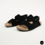 Женские замшевые босоножки Allsy 207290 Lonza NY 207291 Floral Black 6229 на липучках