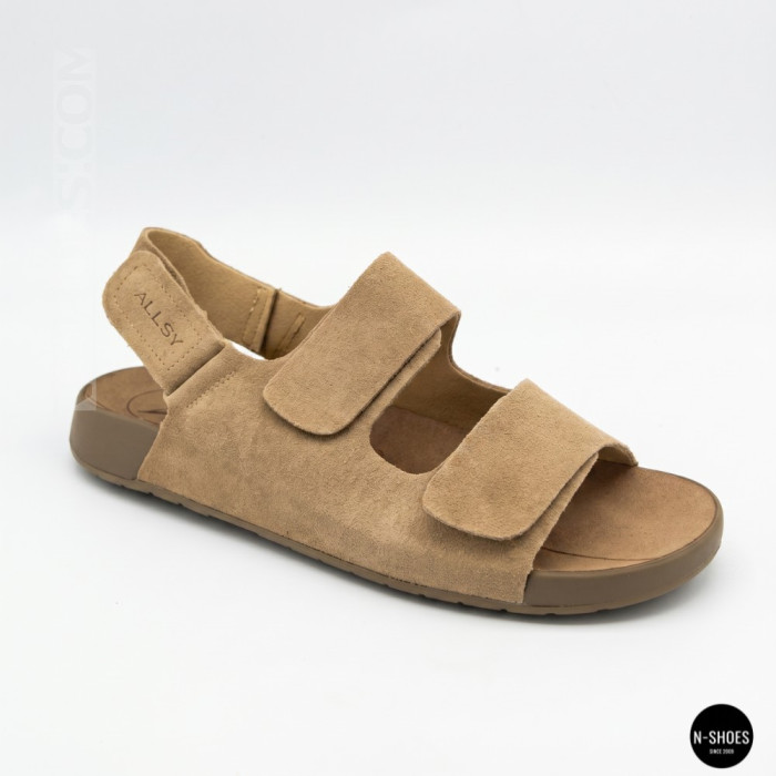 Бежевые замшевые босоножки Allsy 207288 Lonza NY 207289 Floral Beige 6230 - ваш летний комфорт