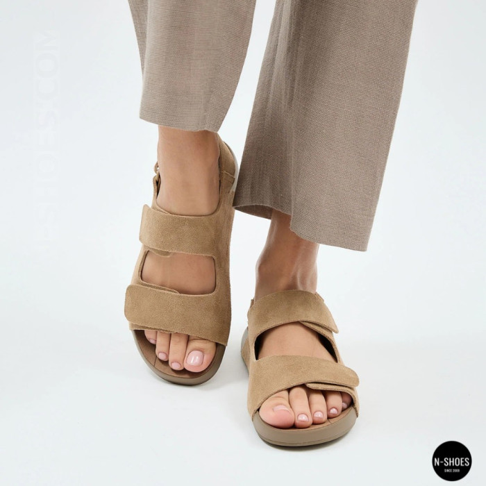 Бежевые замшевые босоножки Allsy 207288 Lonza NY 207289 Floral Beige 6230 - ваш летний комфорт
