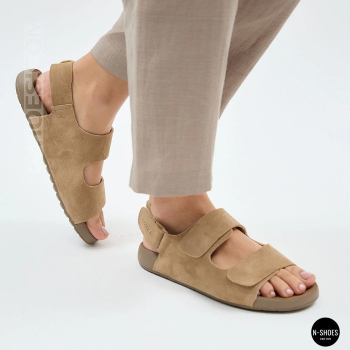 Бежевые замшевые босоножки Allsy 207288 Lonza NY 207289 Floral Beige 6230 - ваш летний комфорт