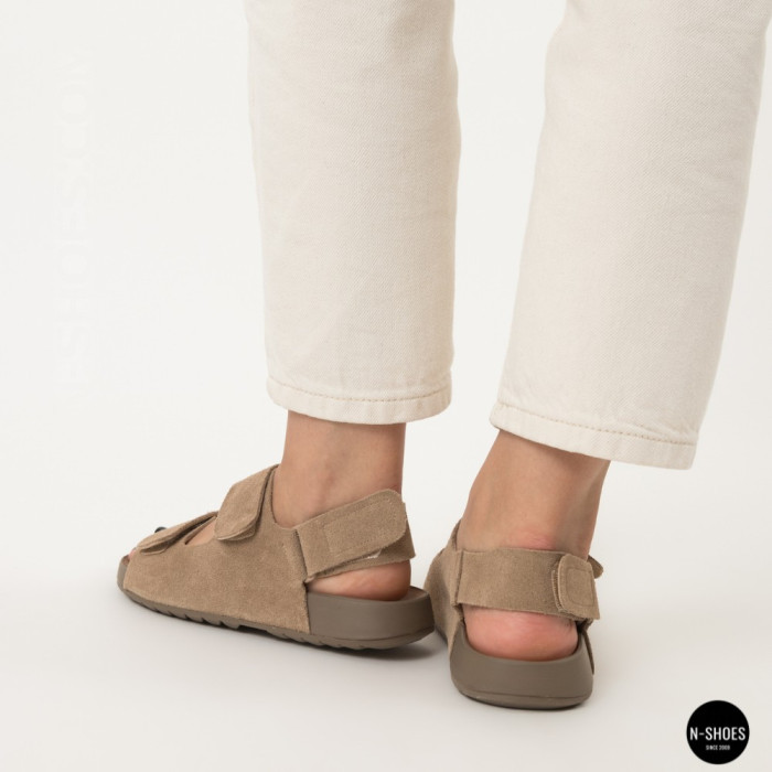 Бежевые замшевые босоножки Allsy 207288 Lonza NY 207289 Floral Beige 6230 - ваш летний комфорт
