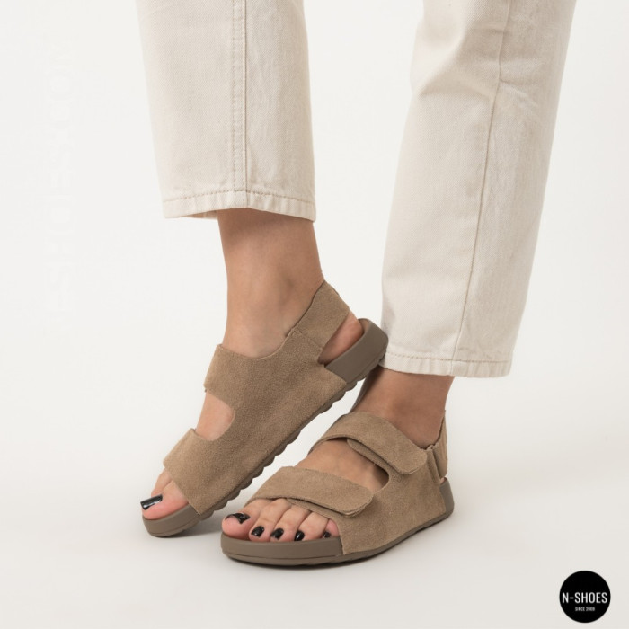Бежевые замшевые босоножки Allsy 207288 Lonza NY 207289 Floral Beige 6230 - ваш летний комфорт