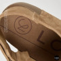 Beige Suede Sandals Allsy 207288 Lonza NY 207289 Floral Beige 6230 - Your Summer Comfort