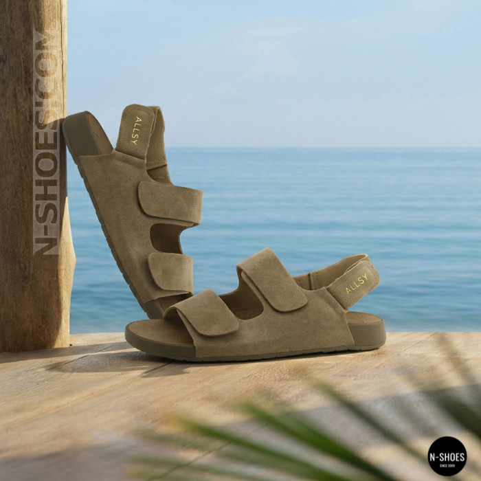 Бежевые замшевые босоножки Allsy 207288 Lonza NY 207289 Floral Beige 6230 - ваш летний комфорт