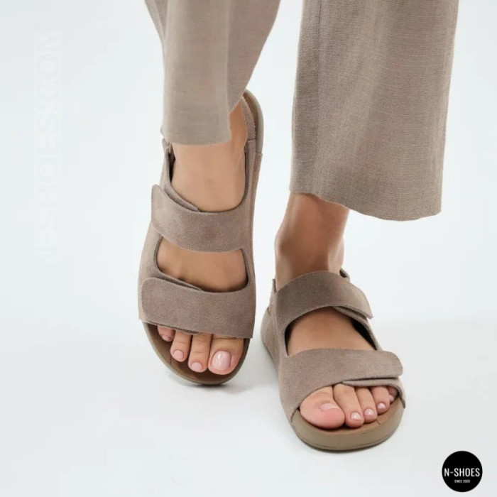 Бежевые замшевые босоножки Allsy 207288 Lonza NY 207289 Floral Beige 6230 - ваш летний комфорт