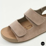 Beige Suede Sandals Allsy 207288 Lonza NY 207289 Floral Beige 6230 - Your Summer Comfort