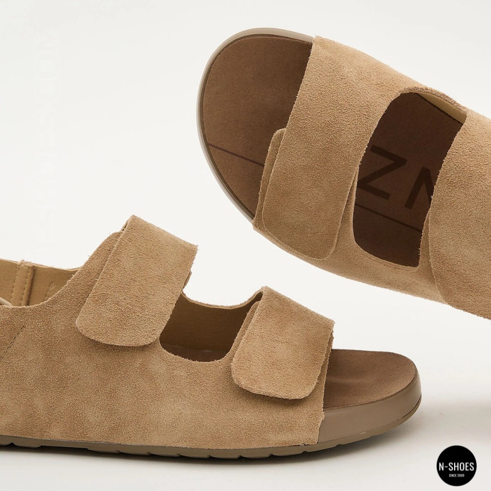 Beige Suede Sandals Allsy 207288 Lonza NY 207289 Floral Beige 6230 - Your Summer Comfort