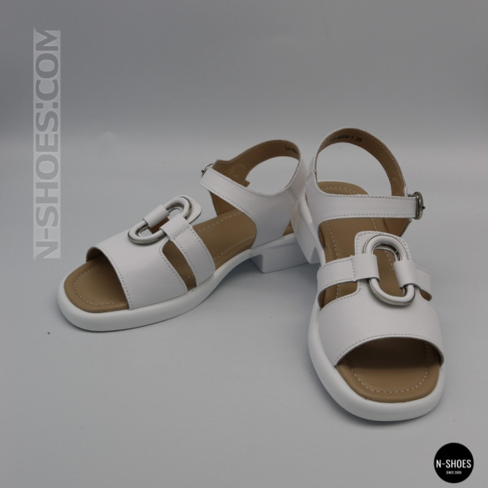 Белые женские босоножки из натуральной кожи Allsy 2100678 8004-1 white 6236
