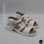 Белые женские босоножки из натуральной кожи Allsy 2100678 8004-1 white 6236