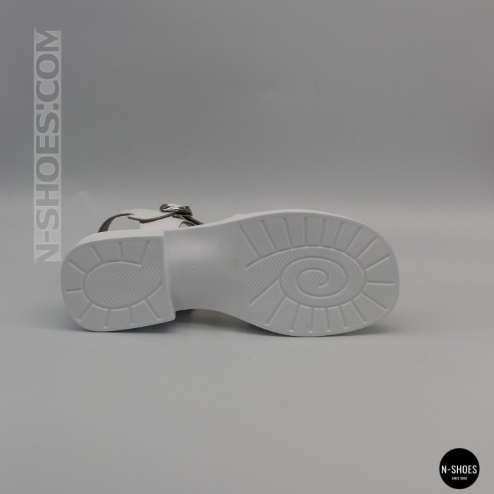 Белые женские босоножки из натуральной кожи Allsy 2100678 8004-1 white 6236