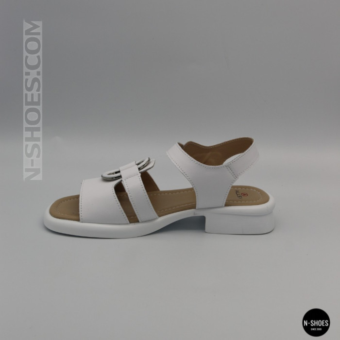 Белые женские босоножки из натуральной кожи Allsy 2100678 8004-1 white 6236