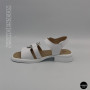 Белые женские босоножки из натуральной кожи Allsy 2100678 8004-1 white 6236
