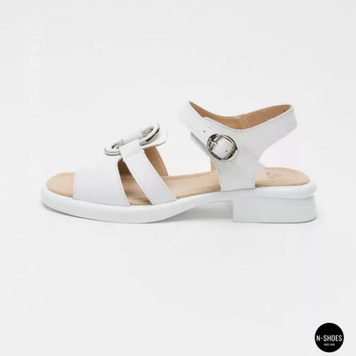 Белые женские босоножки из натуральной кожи Allsy 2100678 8004-1 white 6236