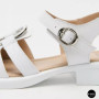 Белые женские босоножки из натуральной кожи Allsy 2100678 8004-1 white 6236