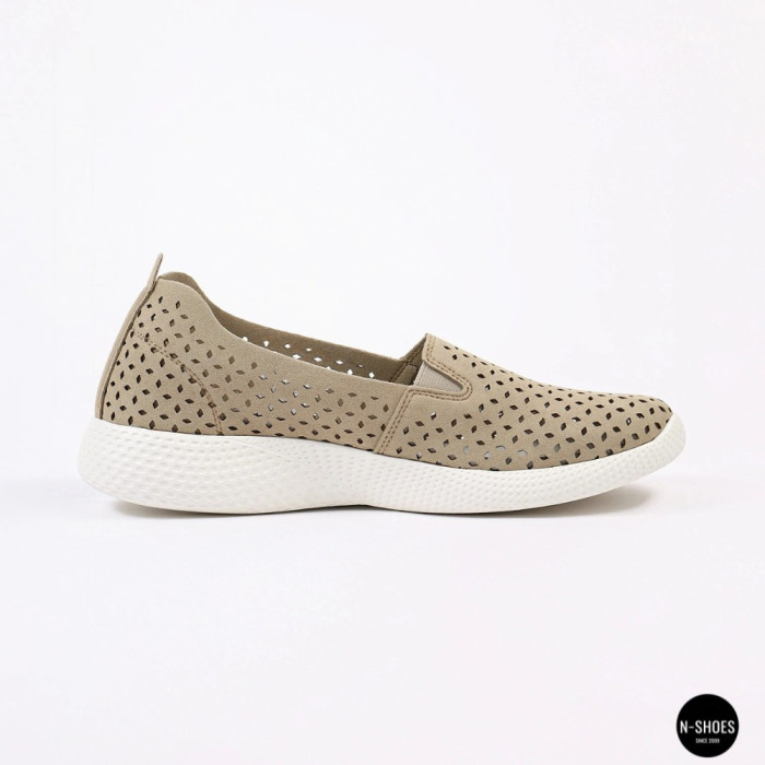 Comfortable Women's Slip-Ons Grunberg 157558-10-03 Beige