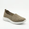 Жіночі бежеві комфортні сліпони Grunberg 157558-10-03 beige 6240 з перфорацією