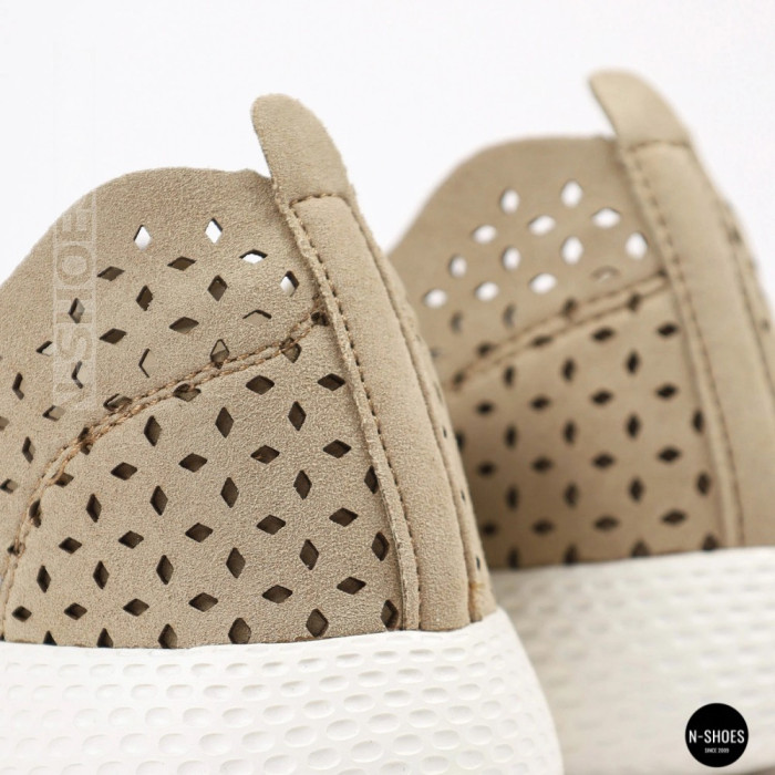 Comfortable Women's Slip-Ons Grunberg 157558-10-03 Beige
