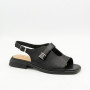Comfortable Black Leather Sandals ALLSY 211039 Lonza 212442 Ramsi Black 6247