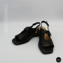Comfortable Black Leather Sandals ALLSY 211039 Lonza 212442 Ramsi Black 6247