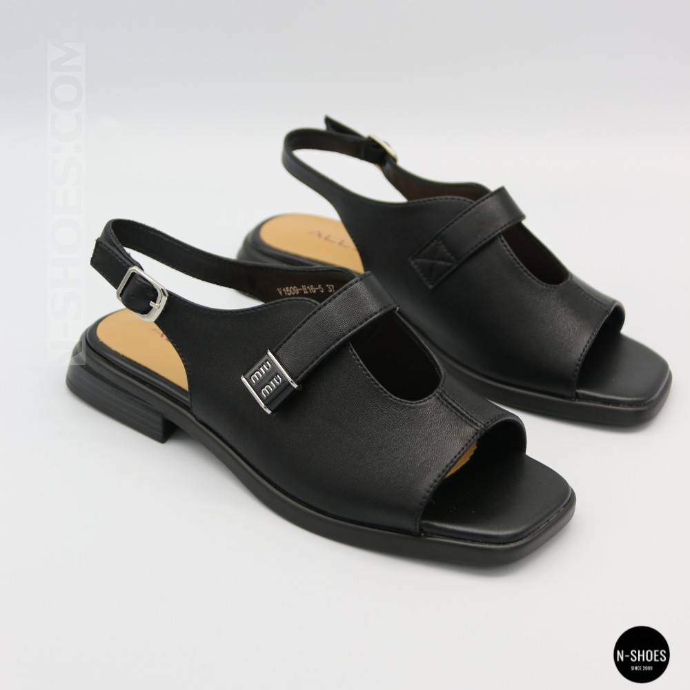 Comfortable Black Leather Sandals ALLSY 211039 Lonza 212442 Ramsi Black 6247