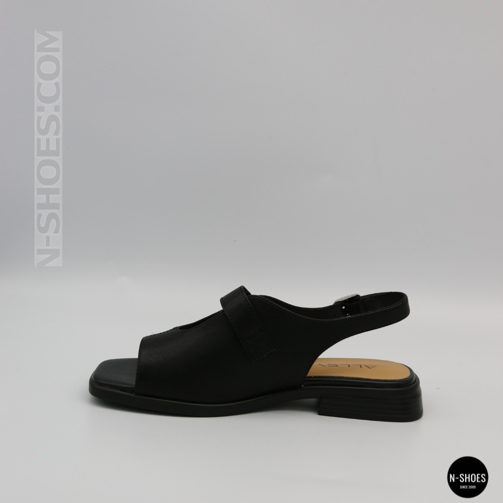 Comfortable Black Leather Sandals ALLSY 211039 Lonza 212442 Ramsi Black 6247
