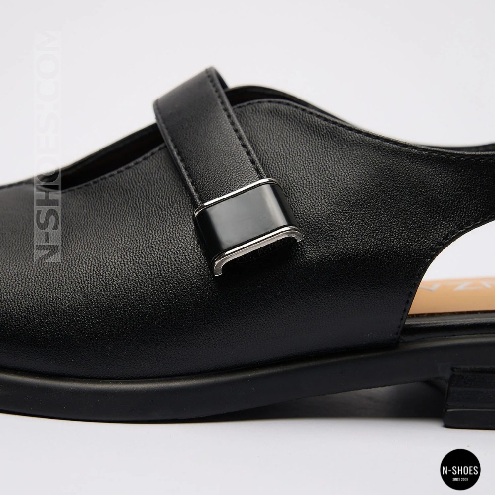 Comfortable Black Leather Sandals ALLSY 211039 Lonza 212442 Ramsi Black 6247
