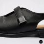 Comfortable Black Leather Sandals ALLSY 211039 Lonza 212442 Ramsi Black 6247
