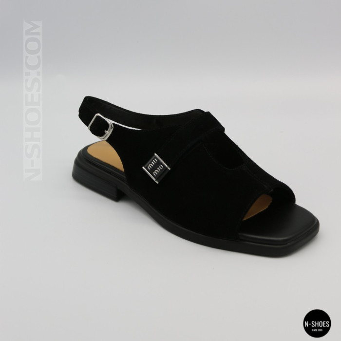 Черные замшевые босоножки ALLSY 211039 Lonza 212441 black 6248 для вашего комфорта
