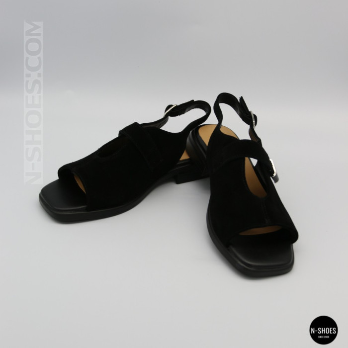 Черные замшевые босоножки ALLSY 211039 Lonza 212441 black 6248 для вашего комфорта