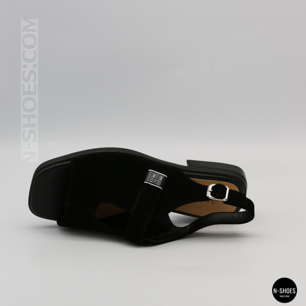 Чорні замшеві босоніжки Lonza ALLSY 211039 Lonza 212441 black 6248 для вашого комфорту