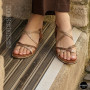 Stylish Beige Leather Sandals Lasocki WYL4137-1Z 6254