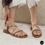 Stylish Beige Leather Sandals Lasocki WYL4137-1Z 6254