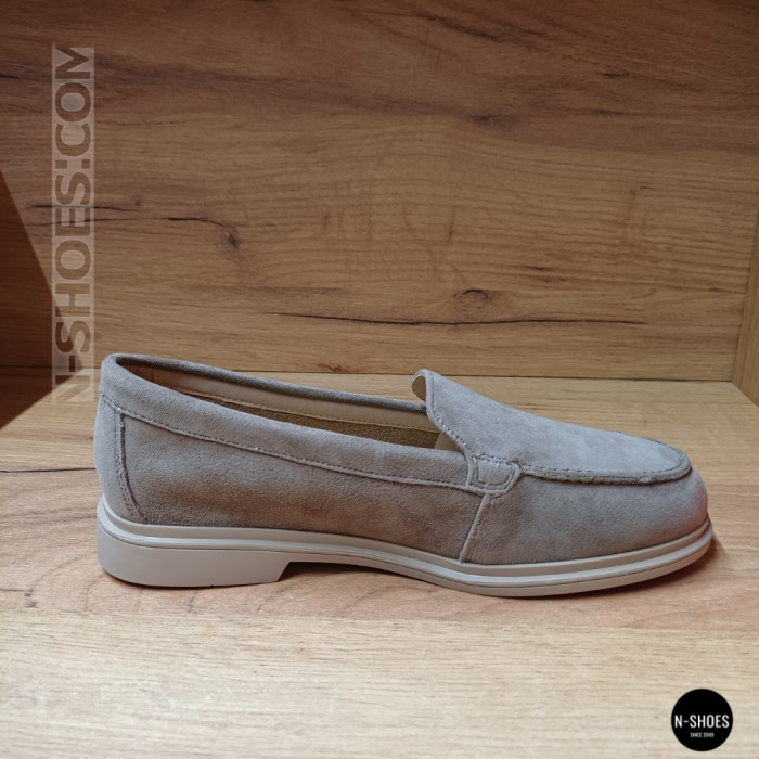 Женские бежевые замшевые лоферы Anna Lucci 207778 DXL1157-9E BEIGE Lonza 207779 6256 в стиле