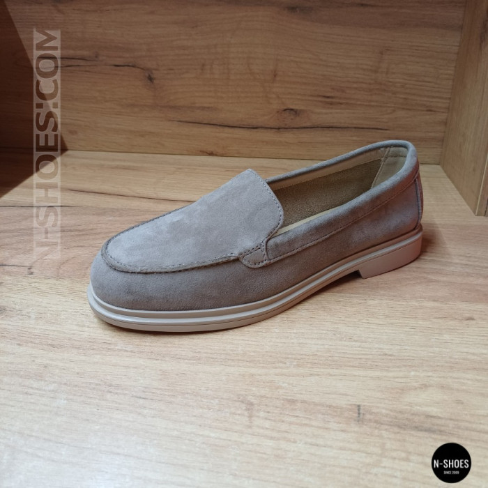 Женские бежевые замшевые лоферы Anna Lucci 207778 DXL1157-9E BEIGE Lonza 207779 6256 в стиле