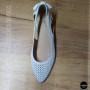 Элегантные белые слингбэки Lapya Trend 223-270 bayaz deri Evromoda 066 6259 с перфорацией