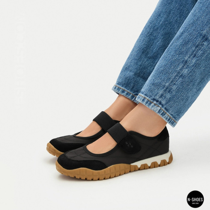 Трендовые черные босоножки Badura (Польша) EO-AILA-YB25D32-1 6264 в стиле Miu Miu Black Tyre