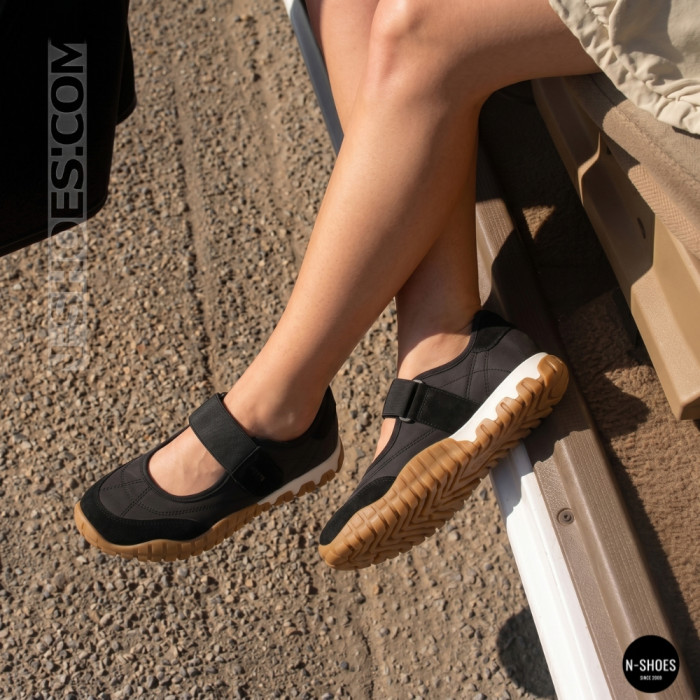 Трендовые черные босоножки Badura (Польша) EO-AILA-YB25D32-1 6264 в стиле Miu Miu Black Tyre
