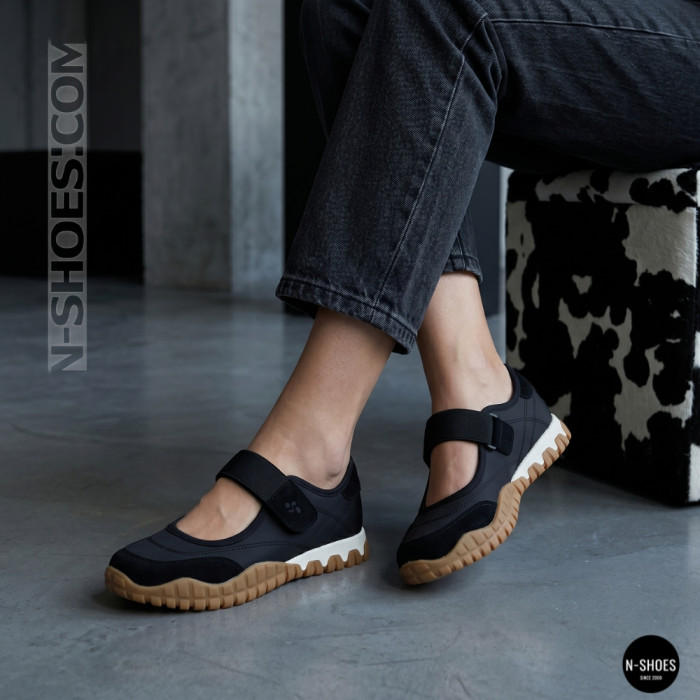 Трендовые черные босоножки Badura (Польша) EO-AILA-YB25D32-1 6264 в стиле Miu Miu Black Tyre