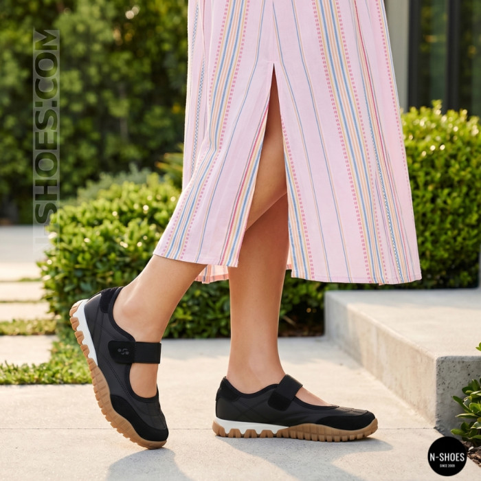 Трендовые черные босоножки Badura (Польша) EO-AILA-YB25D32-1 6264 в стиле Miu Miu Black Tyre